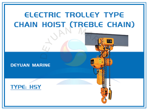 3T Electric Trolley Type Chain Hoist (Treble Chain)