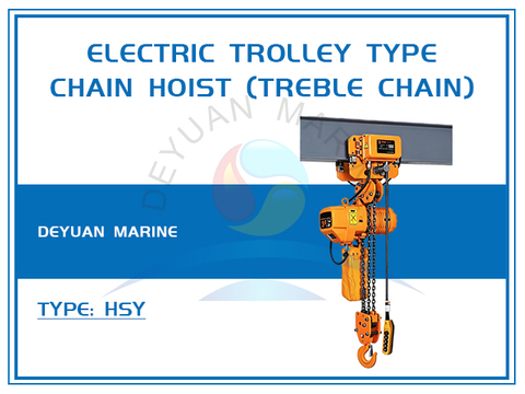 3T Electric Trolley Type Chain Hoist (Treble Chain)
