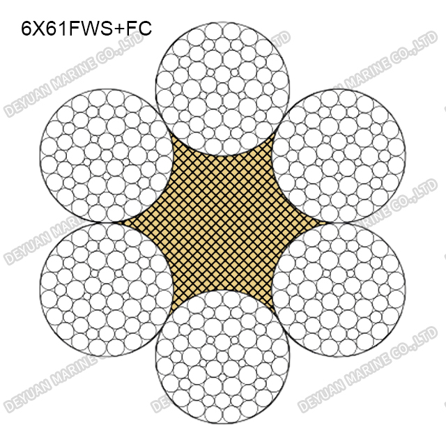 6×61FWS Class Round Strand Wire Rope