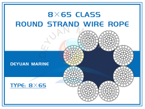 8×65 Class Round Strand Wire Rope