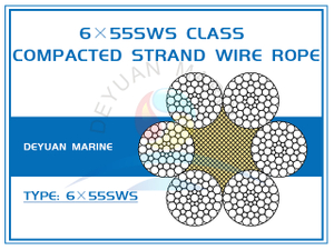 6×55SWS Class Compacted Strand Wire Rope