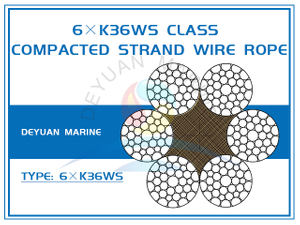 6×K36WS Class Compacted Strand Wire Rope