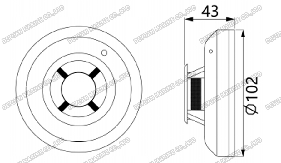 JTY-GD-2151EIS Explosion Proof Smoke Detector-DEYUAN MARINE2