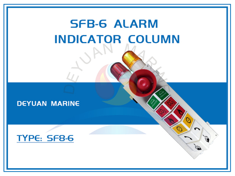 SFB-6 Alarm Indicator Column For E/R Group Alarm Panel