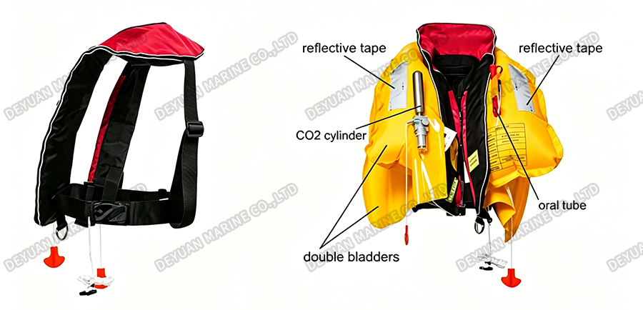275N Inflatable Life Jacket-DEYUAN MARINE1
