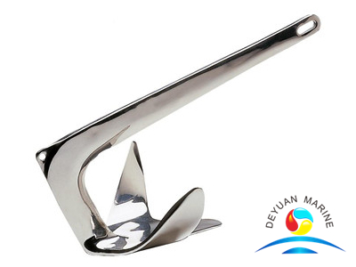 Polished Stainless Steel Small Boat And Yacht Grapnel Folding Anchor