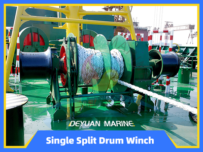 Single Split Drum Hydraulic Mooring Winch