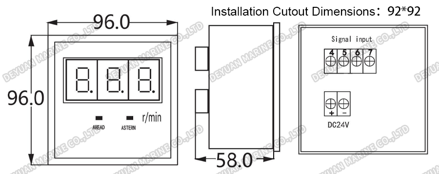 CWZ-1 Propeller Revolution Indicator-DEYUAN MARINE2