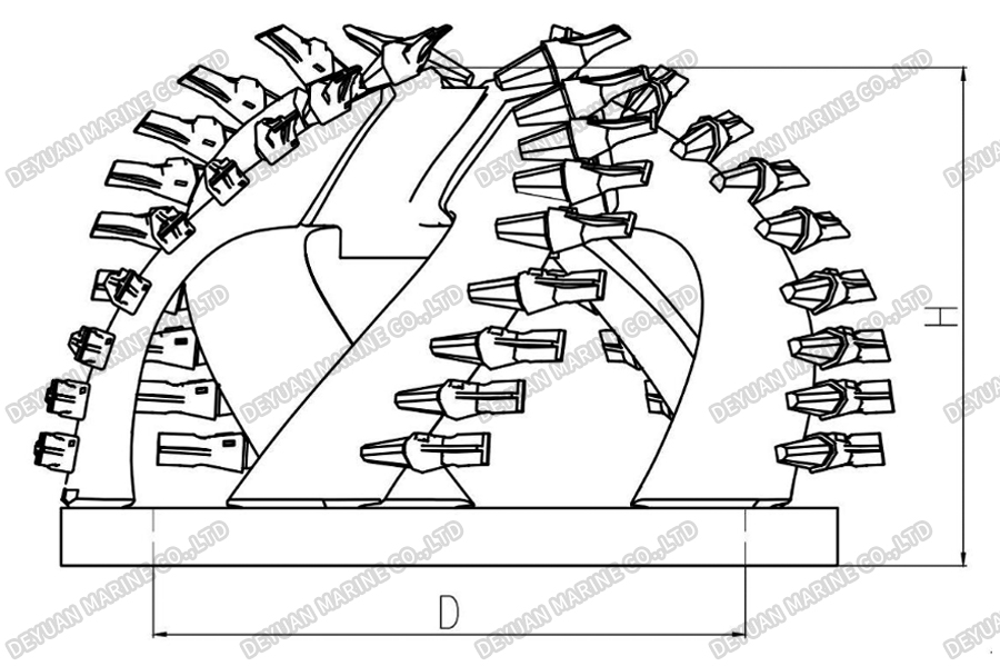 Cutter Suction Dredger Cutter Head-DEYUAN MARINE2