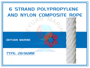 6 Strand Polypropylene And Nylon Composite Rope
