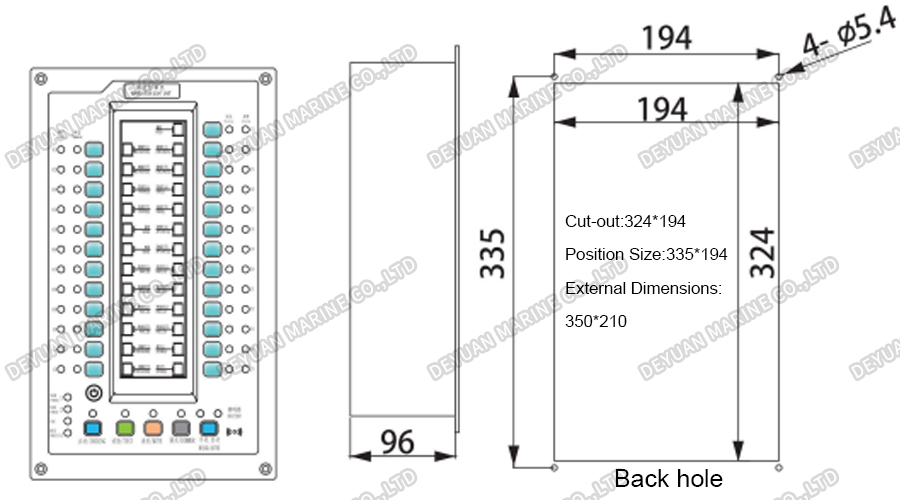 LED Navigation Light And Signal Light Controller (25-Way)-DEYUAN MARINE2