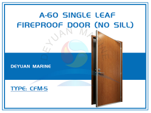 A-60 Class Single leaf Fireproof Door (without Sill)