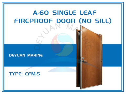 A-60 Class Single leaf Fireproof Door (without Sill)