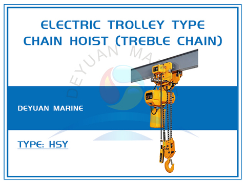7.5t Electric Trolley Type Chain Hoist (Treble Chain)