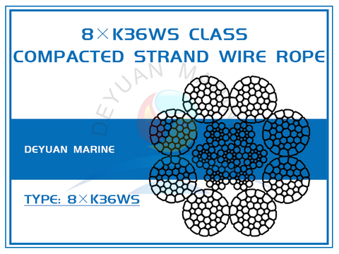 8×K36WS Class Compacted Strand Wire Rope