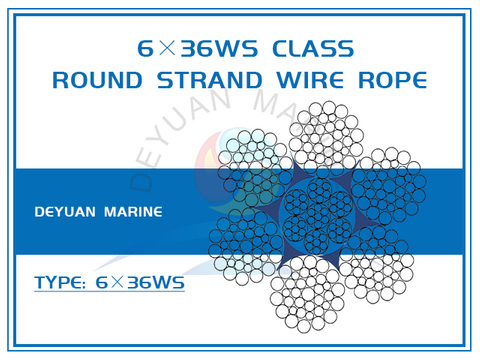 6×36WS Class Round Strand Wire Rope