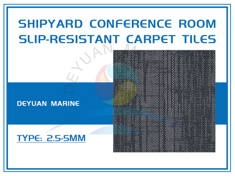 Shipyard Conference Room Slip-Resistant Carpet Tiles