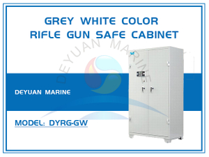 Grey White Color Multi-purpose Rifle Gun Safe Cabinet
