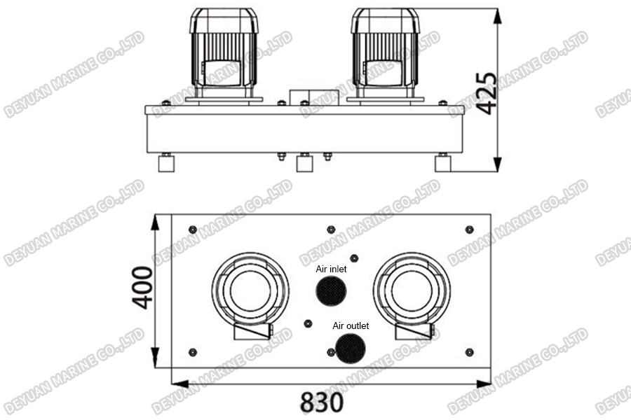 SDS-CP Steel Fan Unit-DEYUAN MARINE2