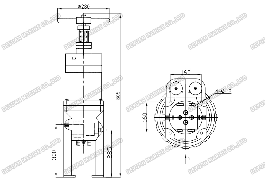 Manual Hydraulic Valve Remote Control Device-DEYUAN MARINE2