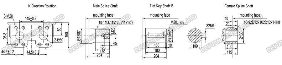 Marine Radial Piston Hydraulic Motor-DEYUAN MARINE 6