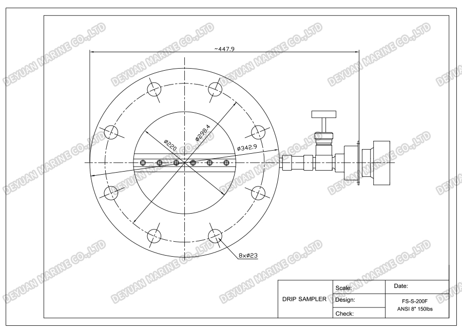 ANSI 150 Fuel Oil Sampling Device-DEYUAN MARINE6
