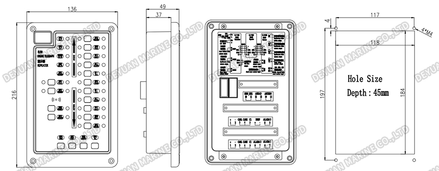 CL-F,II Engine Telegraph Repeater-DEYUAN MARINE2
