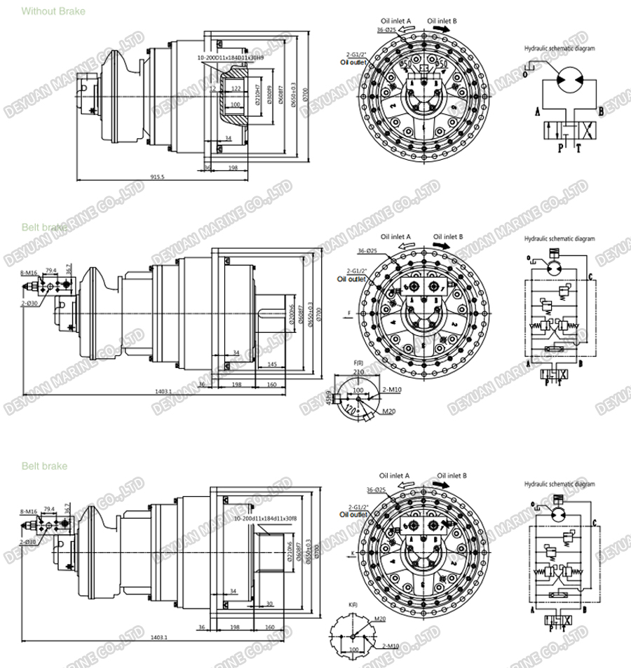Heavy Duty Hydraulic Transmission Devices-DEYUAN MARINE 3