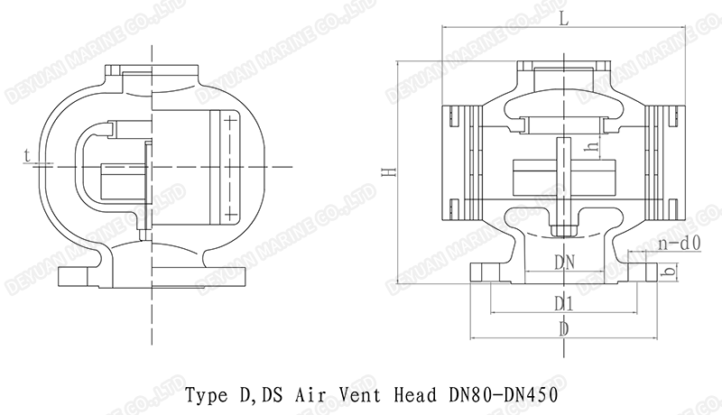 Type D DS --Cylindrical Float Type Marine Air Vent Head DN80DN450