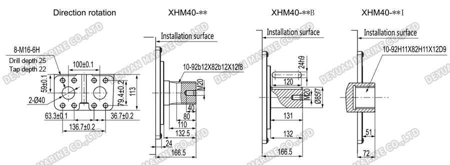 Crankshaft Connecting Rod Type High-Torque Hydraulic Motor -DEYUAN MARINE 8