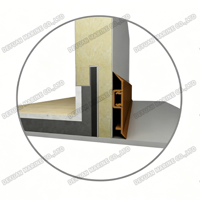 Panels For Division Bulkhead Between Wet Room And Dry Room