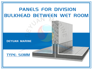 Panels For Division Bulkhead Between Wet Room