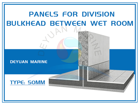 Panels For Division Bulkhead Between Wet Room