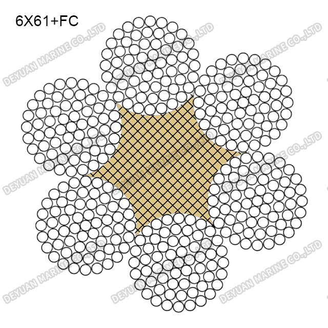 6×61 Class Round Strand Wire Rope