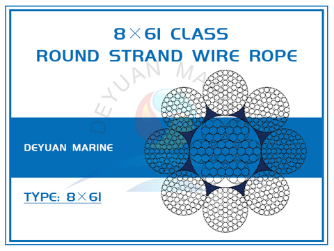 8×61 Class Round Strand Wire Rope