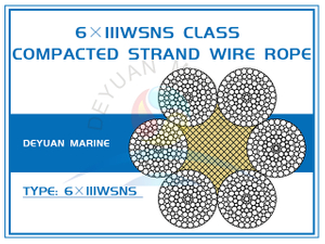 6×111WSNS Class Compacted Strand Wire Rope