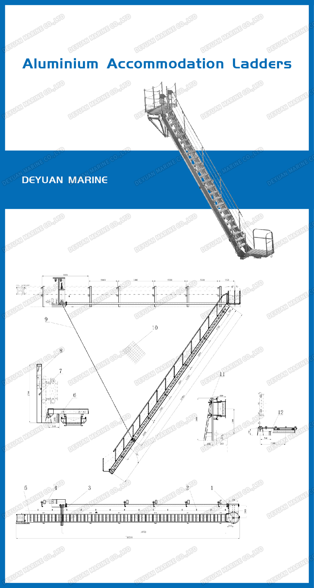 Truss style Aluminum Modular Acc. Ladders