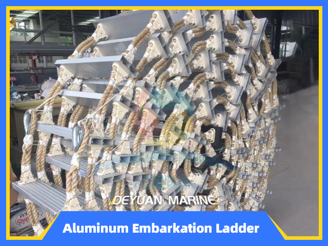 Aluminum Embarkation Rope Ladder With Aluminum Steps
