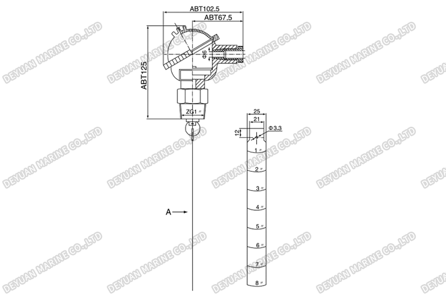 UQK Type Flow Switch -DEYUAN MARINE2