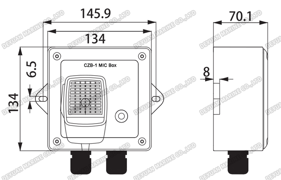 CZB-1 Port & Starboard MIC Box-DEYUAN MARINE2