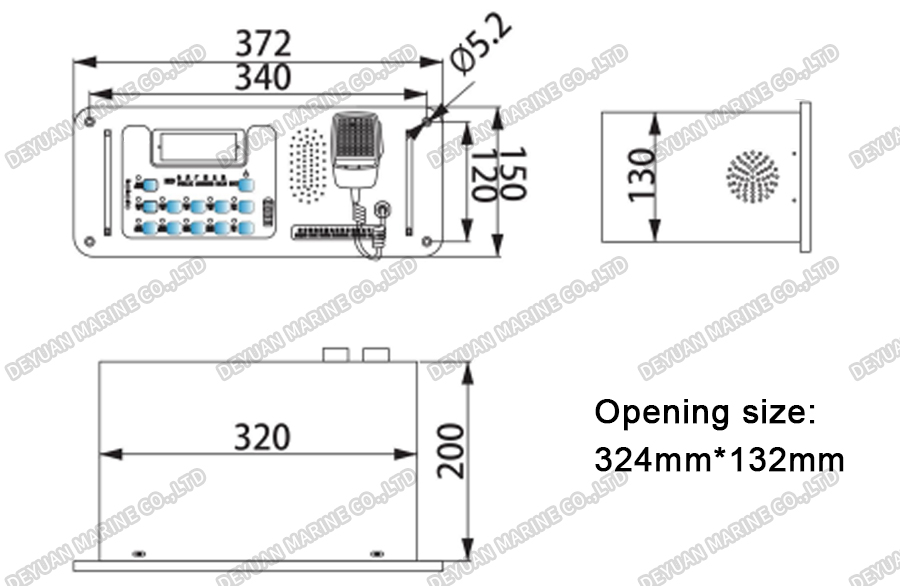 HKD-50C Marine Amplifier-DEYUAN MARINE2