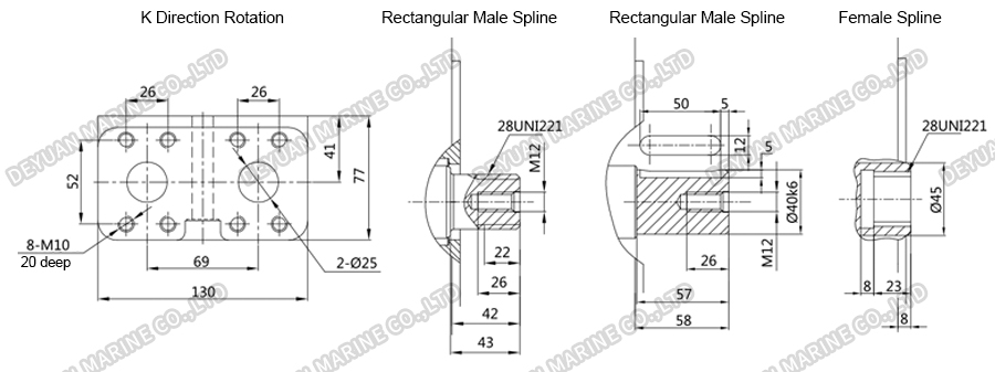 XHBD Series Hydraulic Motor-DEYUAN MARINE 5