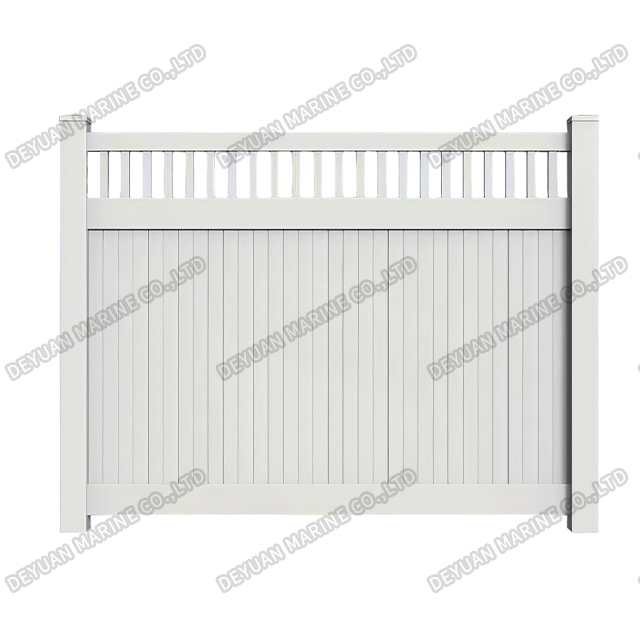 PVC Privacy Fence Style