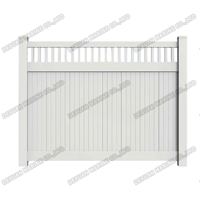 PVC Privacy Fence Style
