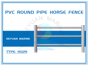 (H02R)PVC Round Pipe Horse Fence