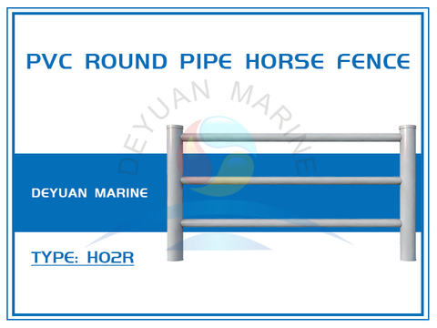 (H02R)PVC Round Pipe Horse Fence