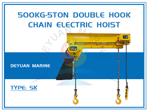 500kg-5Ton Double Hook Chain Electric Hoist