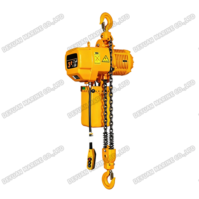 1-5T Hook Fixed Type Electric Chain Hoist (Double Chain) 