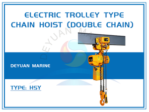 1-5T Electric Trolley Type Chain Hoist (Double Chain)