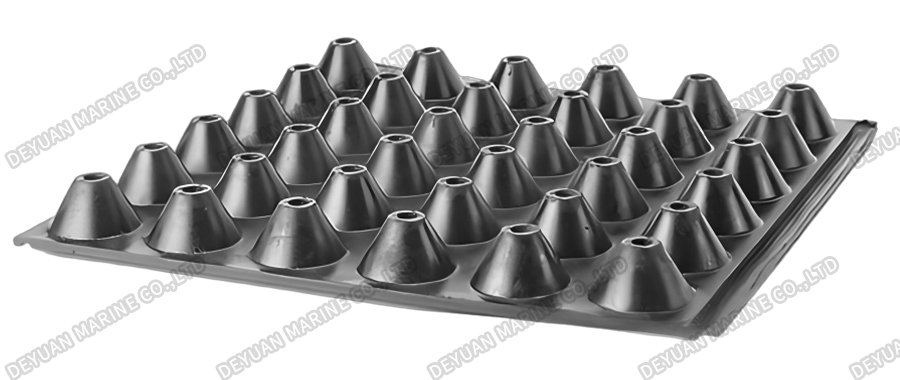 FZPT-500 Type Floating Platform Rubber Vibration And Sound Insulation Mat-DEYUAN MARINE2